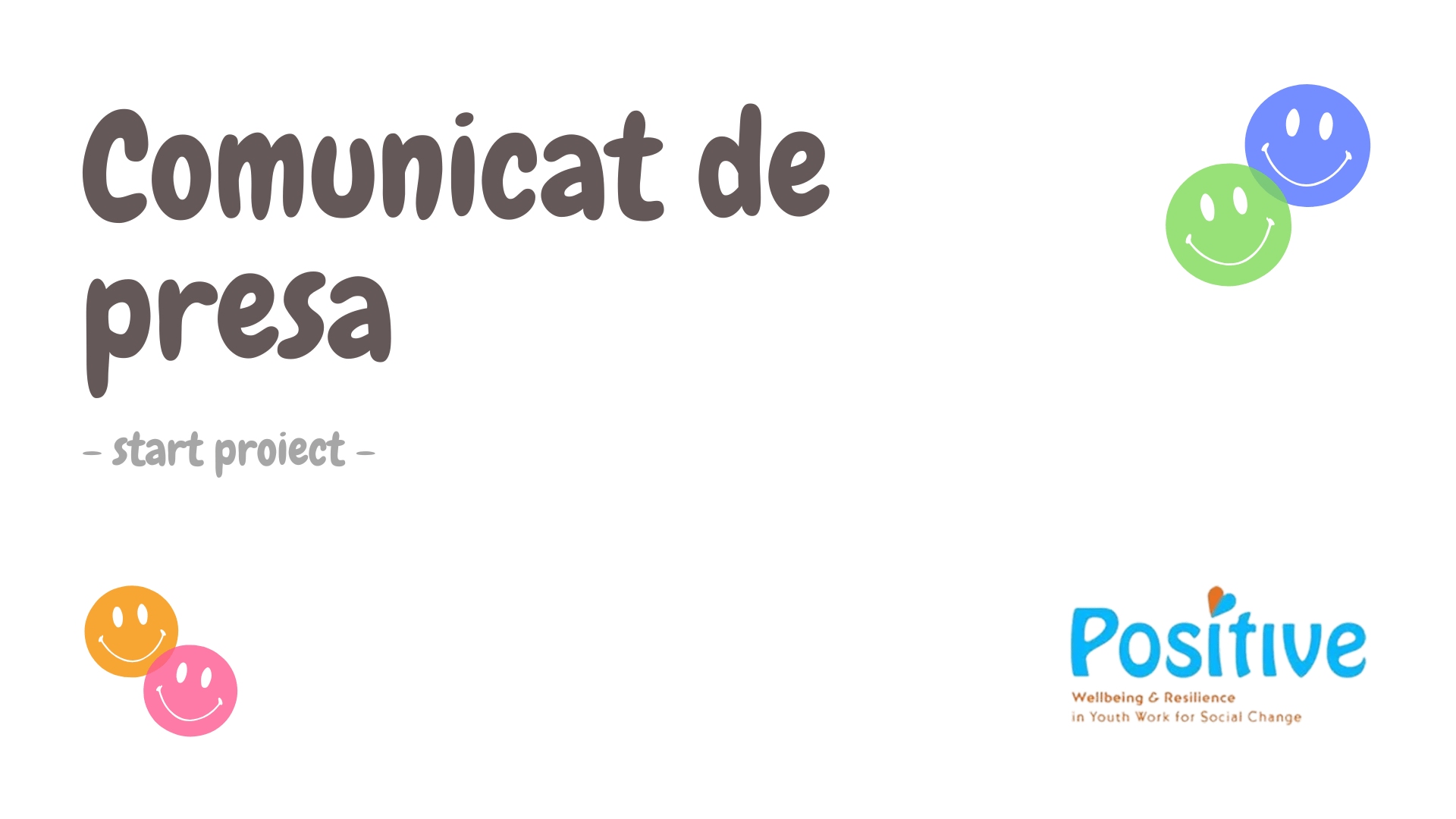 poster about the positive project